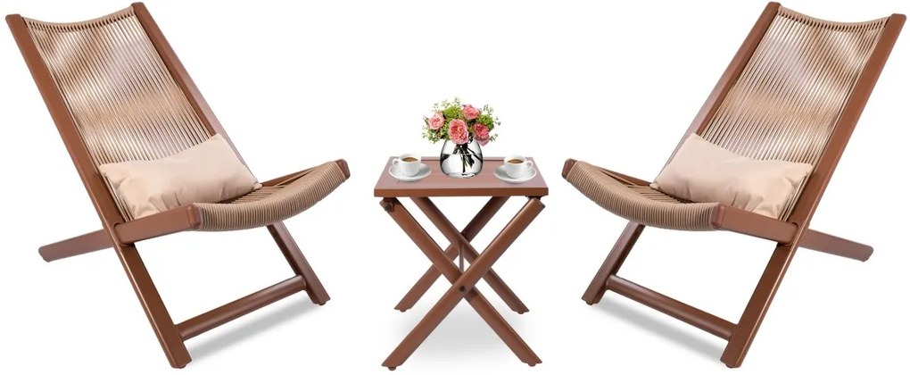 Záhradná zostava Relax toffi karamelovo hnedá