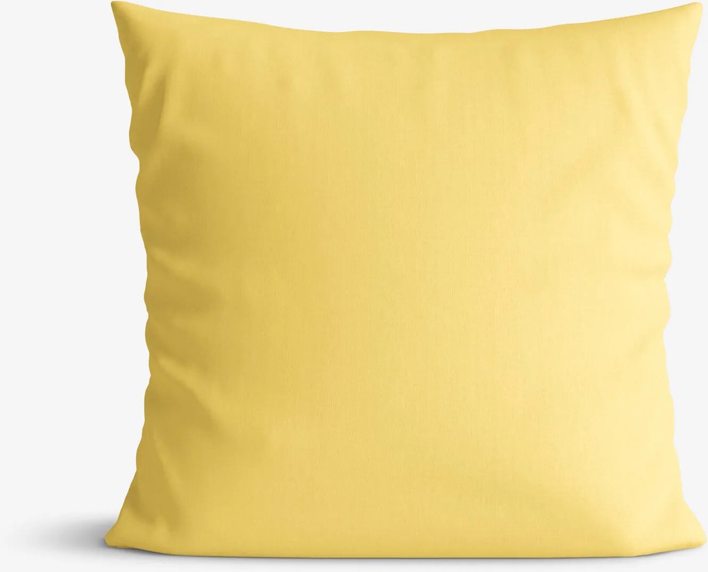 Goldea bavlnená obliečka na vankúš - žltá 40 x 40 cm
