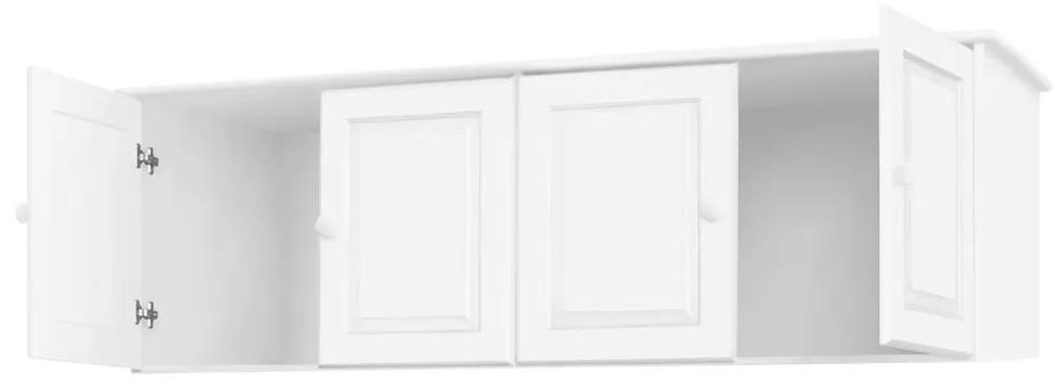 IDEA nábytok Nadstavec 4-dverový 8853B biely lak
