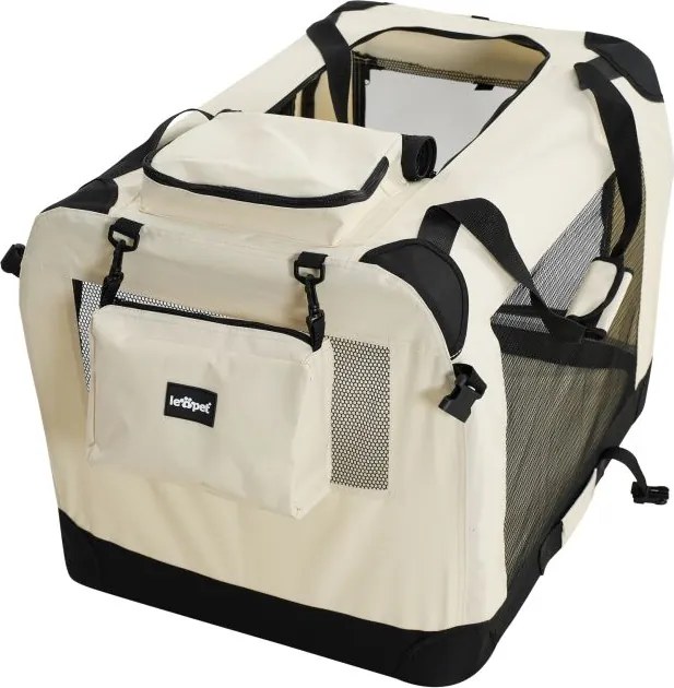 Leopet Transportný box pre psov XXXL, 102 x 69 x 69 cm, béž