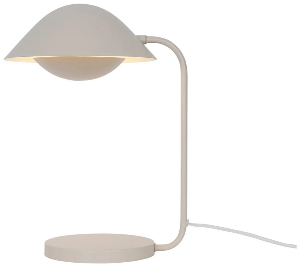 NORDLUX Dizajnová kovová stolová lampa FREYA, 1xE14, 40W, béžová