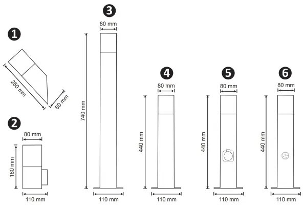 Vonkajšie svietidlo NEW YORK 1xE27/40W/230V IP44 antracit