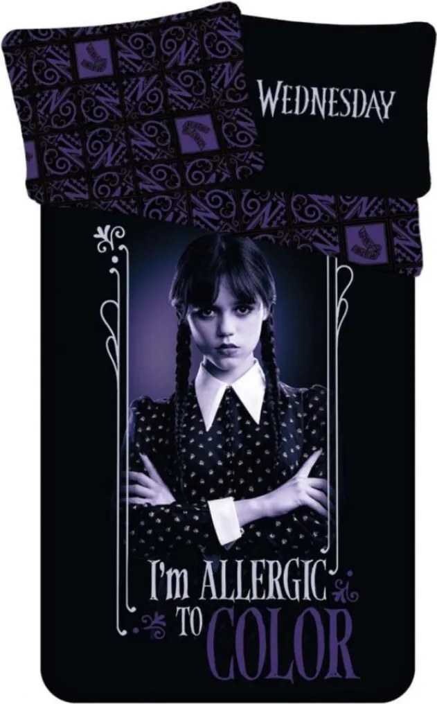 Obliecky Disney Wednesday 140x200cm+90x70cm Setino Tiahome