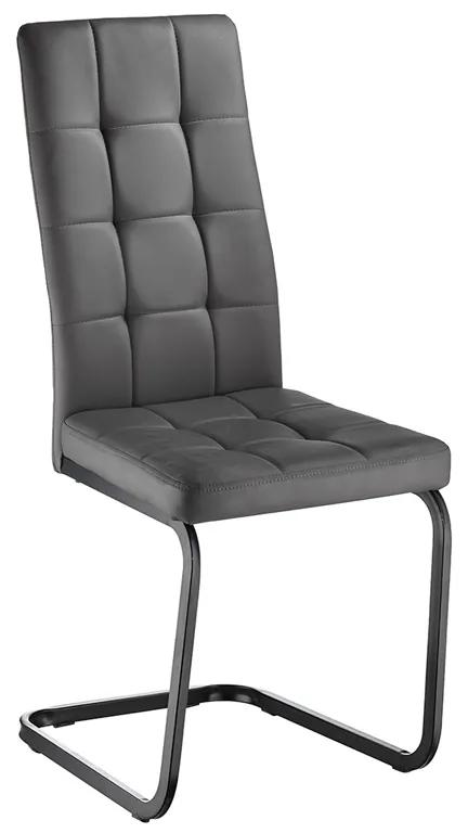 TOGAM jedálenská stolička, čierna/šedá
