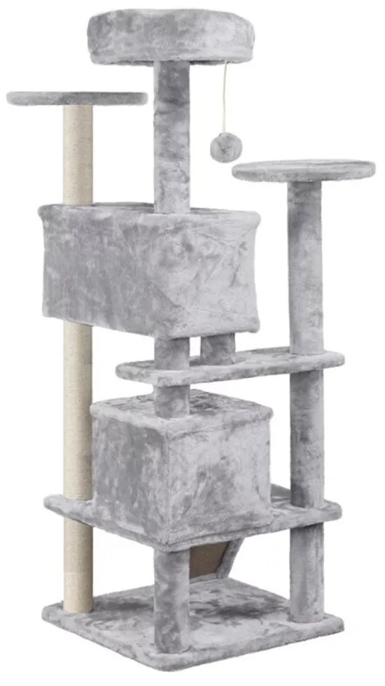 Tutumi Tutumi, škrabadlo, posteľ, veža pre mačky 130 cm 351650A, šedá, HOM-02845