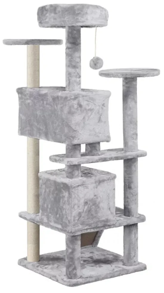 Tutumi Tutumi, škrabadlo, posteľ, veža pre mačky 130 cm 351650A, šedá, HOM-02845