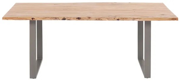 Harmony jedálenský stôl 160x80 svetlohnedý/ tmavá oceľ