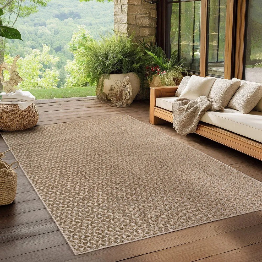 Béžový vnútorný a vonkajší koberec 200x290 cm Ibiza 1903 – Ayyildiz Carpets