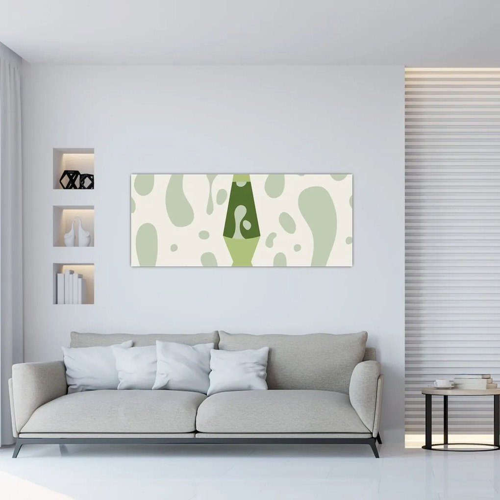Obraz - Hippies, lávová lampa (120x50 cm)
