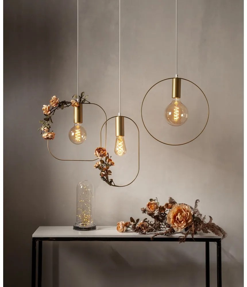 Závesné svietidlo v zlatej farbe Shape – Star Trading