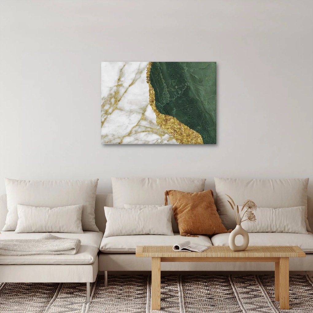 Obraz - Zelený mramor N⁰3 (70x50 cm)