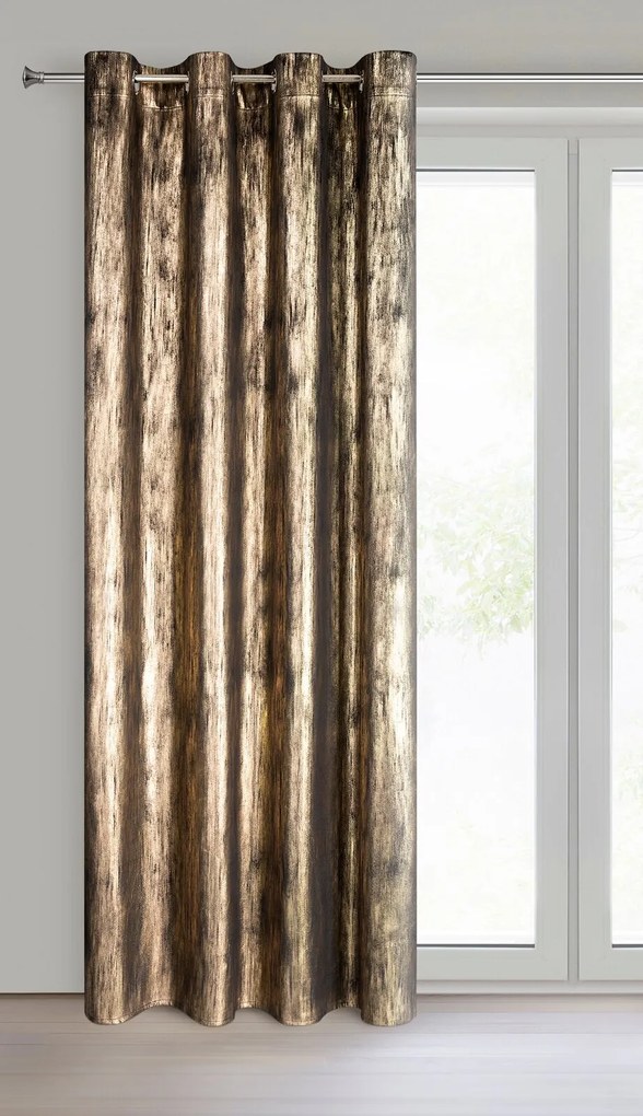 ZATEMŇOVACÍ ZÁVES NA KRÚŽKOCH EMILA 140X250 CM VZOROVANÁ