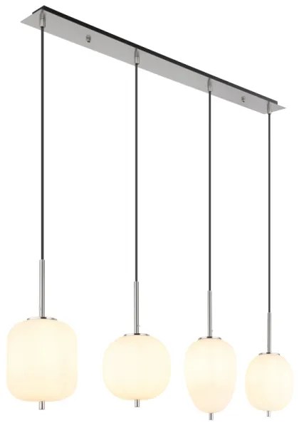 Globo 15345-4NO - Luster na lanku BLACKY I 4xE14/40W/230V