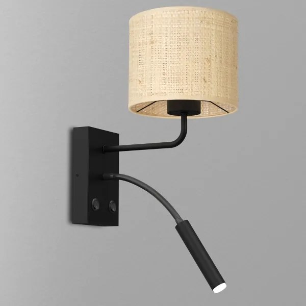 Nástenná lampa RATTAN 1xE27/60W+1xG9/8W/230V ratan