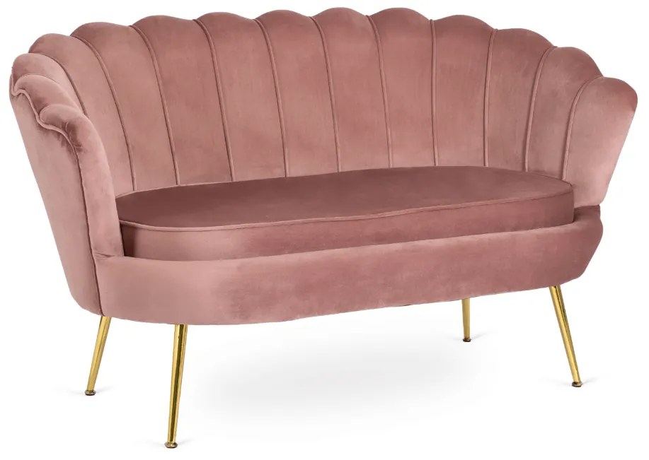 Vintino zamatová sedačka ZORAYA ružová