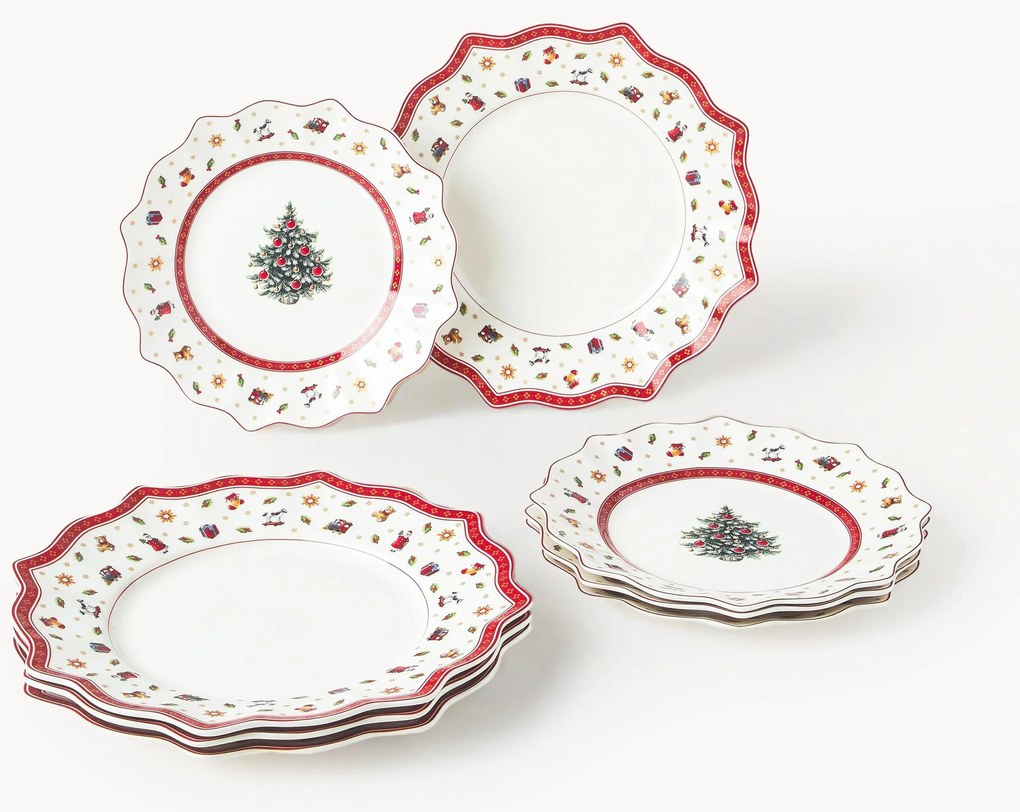 Súprava tanierov z porcelánu Toy's Delight, 4 osoby (8 dielov)