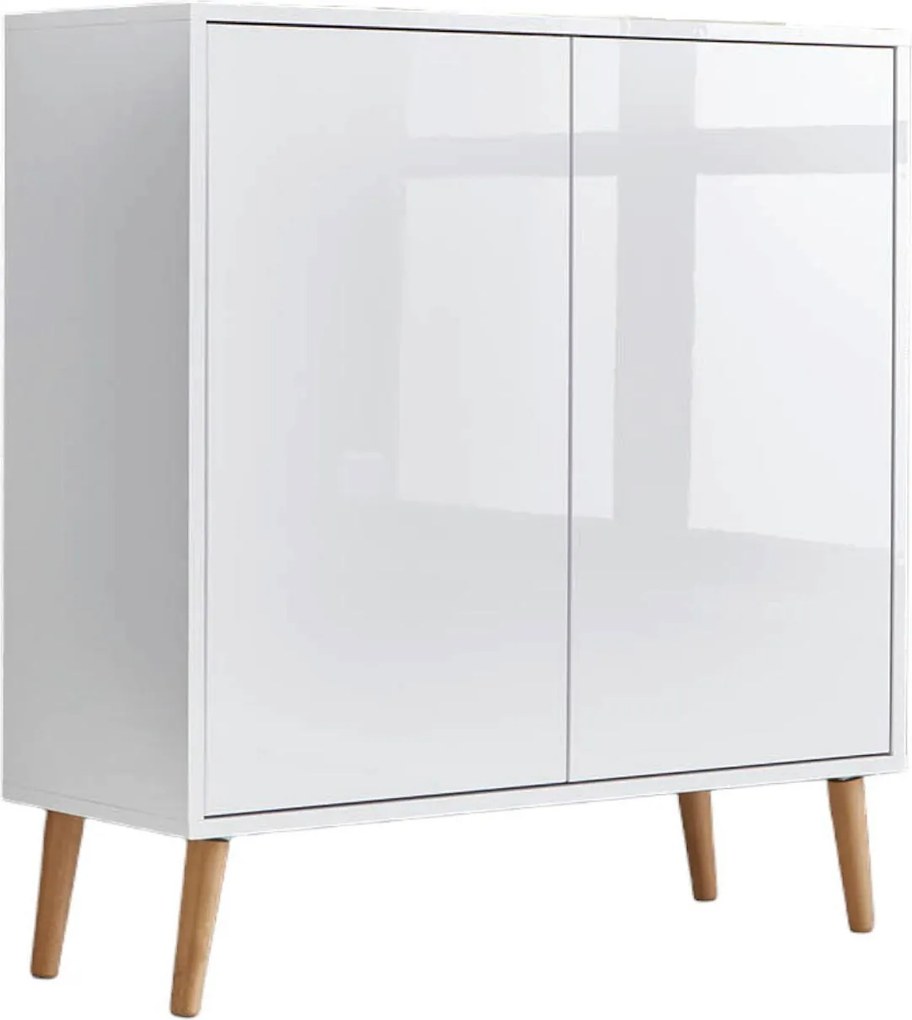 XXXLutz KOMODA, biela, biela s vysokým leskom, 79/86/33 cm MID.YOU - Komody - 001067000601