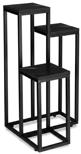 Stojan na kvety MUNIR čierny mramor