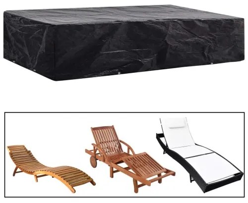 vidaXL Obal na lehátko s 8 očkami 218x77x55 cm-