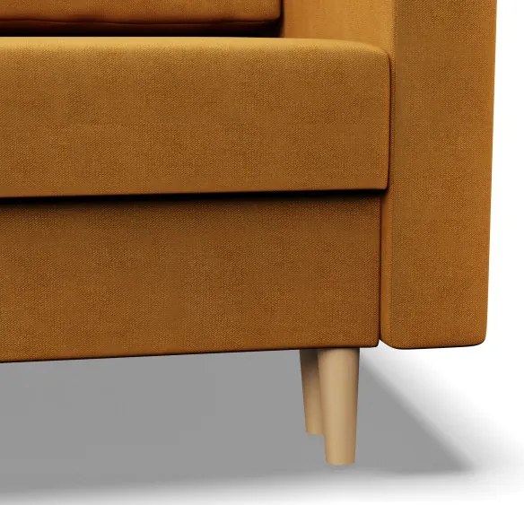 Sedacia súprava BLANK Elegant v tvare U žltá