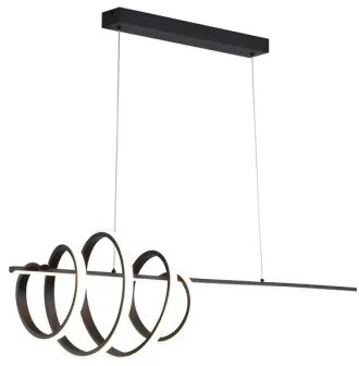 Searchlight 22510BK - stlmiteľný LED luster na lankách SWORD LED/40W/230V 3000K