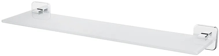 BISK Erga Forte, sklenená polička na kozmetiku 525 mm, chrómová, ERG-06831