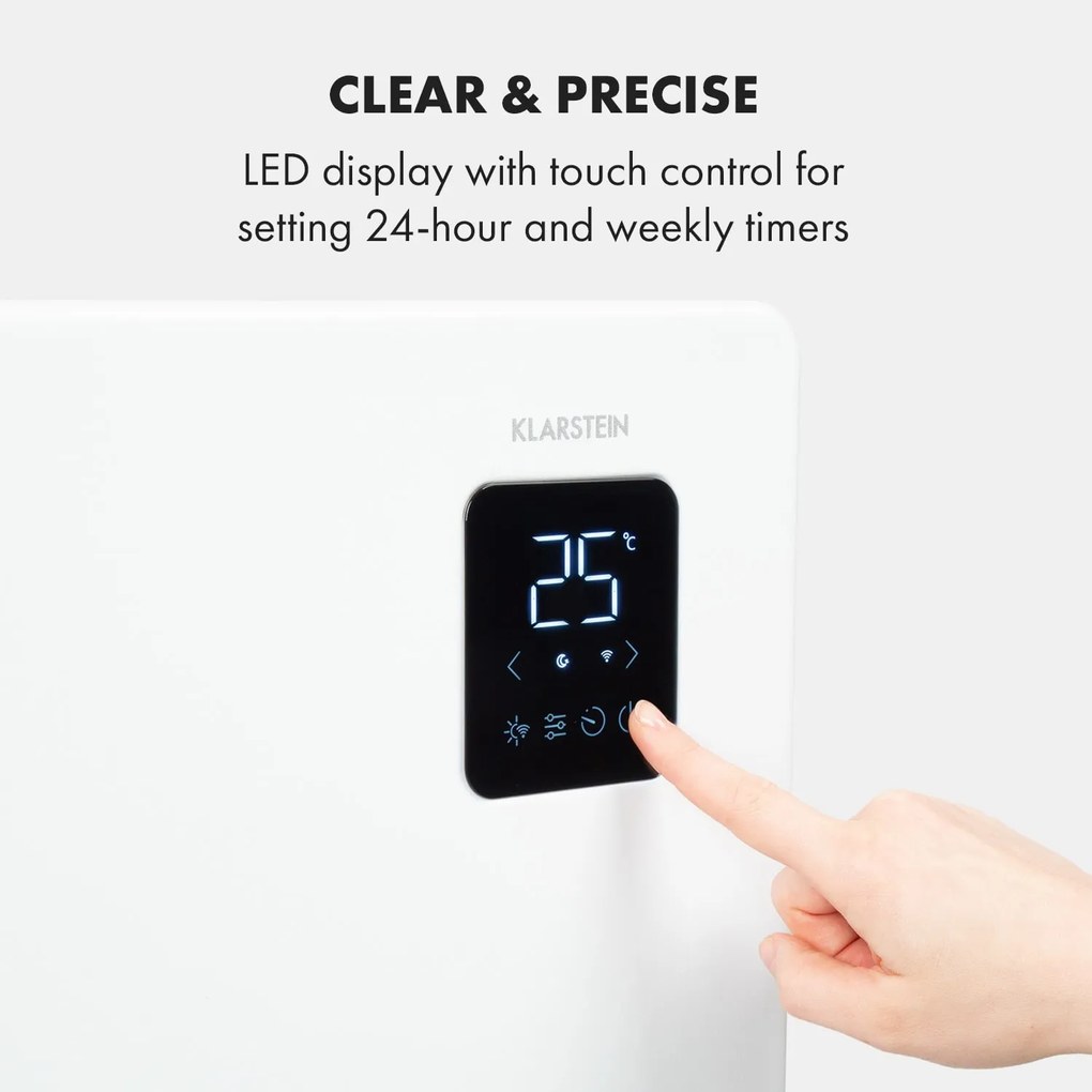 Klarstein Bansin Smart 2500, konvektor, 2500 W, ovládanie cez aplikáciu