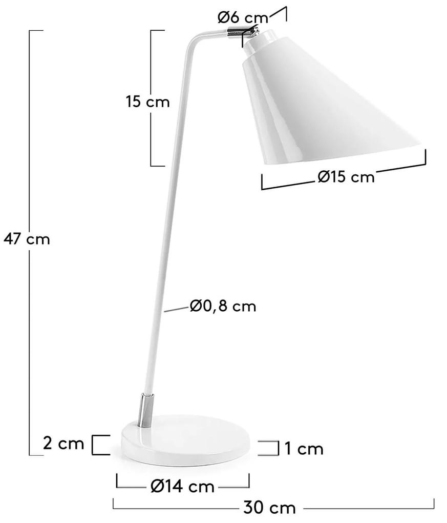 Stolná lampa rampi biela MUZZA