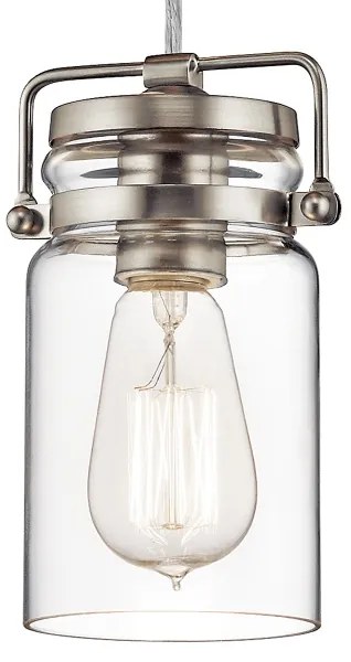 Elstead KL-BRINLEY-MP-NI - Luster na lanku BRINLEY 1xE27/60W/230V matný chróm