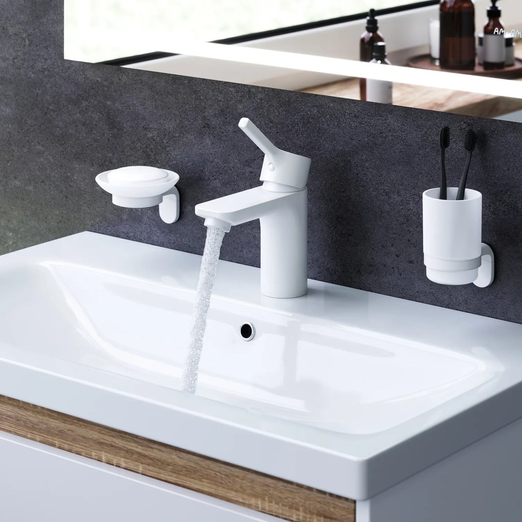Umývadlová batéria AM.PM X-Joy S FXB82133 jednopáková s odtokovým ventilom, biela