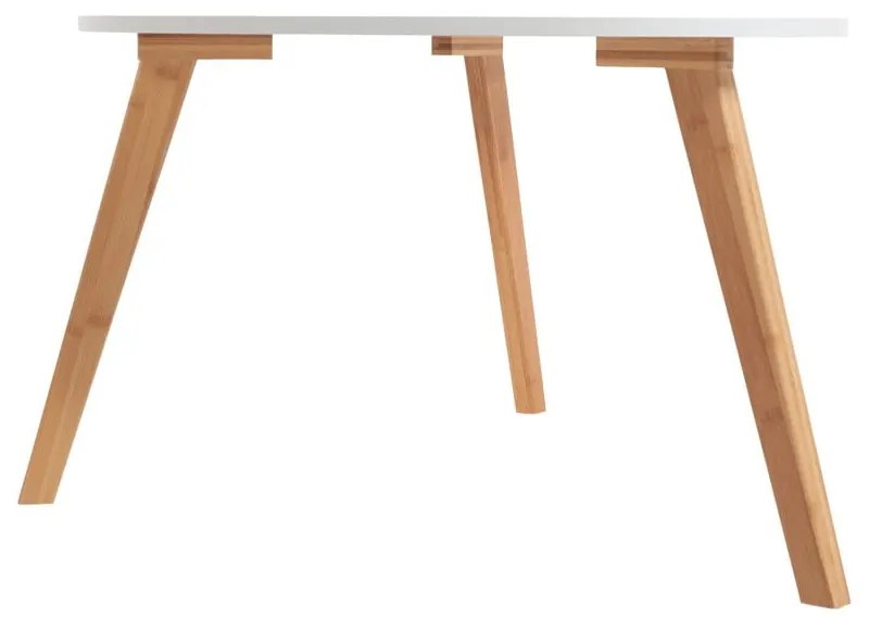 Biely konferenčný stolík Bonami Essentials Skandinávsky, dĺžka 120 cm