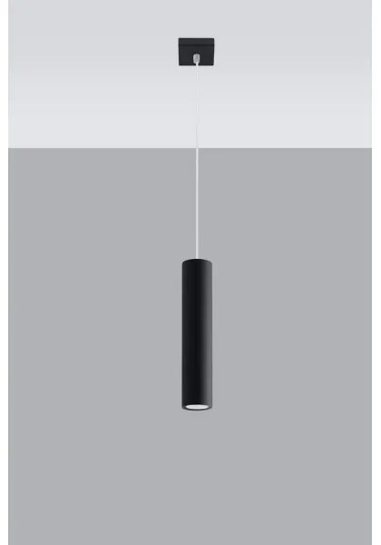 Sollux SL.0327 - Luster na lanku LAGOS 1 1xGU10/10W/230V čierna