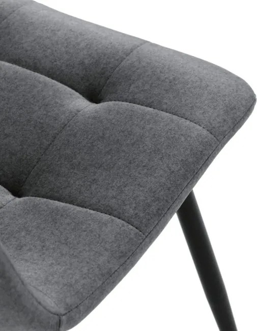 Jedálenská stolička zamatová, sivá DCL-X7015 GREY2