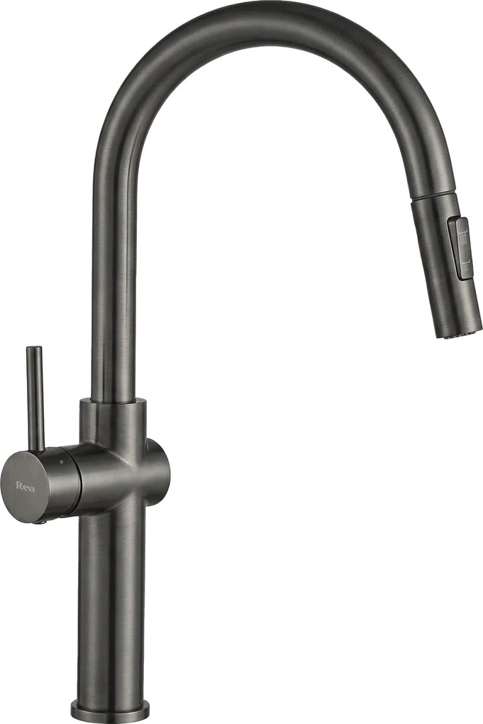 Rea Fresh High, kuchynská batéria vysoká s výsuvným výtokom, grafitová, REA-B7202