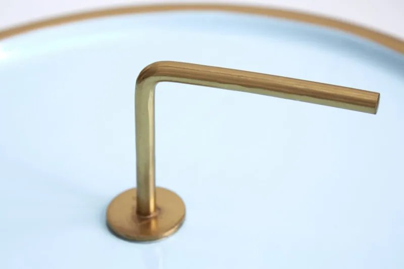 Simply Clever odkladací stolík zlatá/tyrkysová Ø42 cm