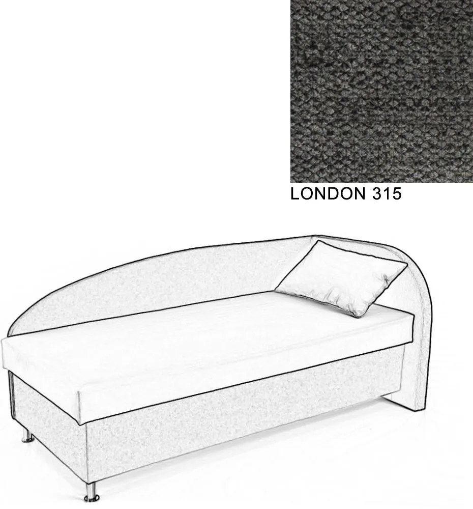AVA NAVI, PRAVÁ 90x200 Varianta: LONDON 314