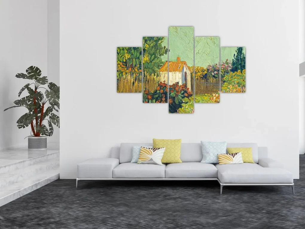 Obraz - Imitator of Vincent van Gogh, Landscape, reprodukcia (150x105 cm)