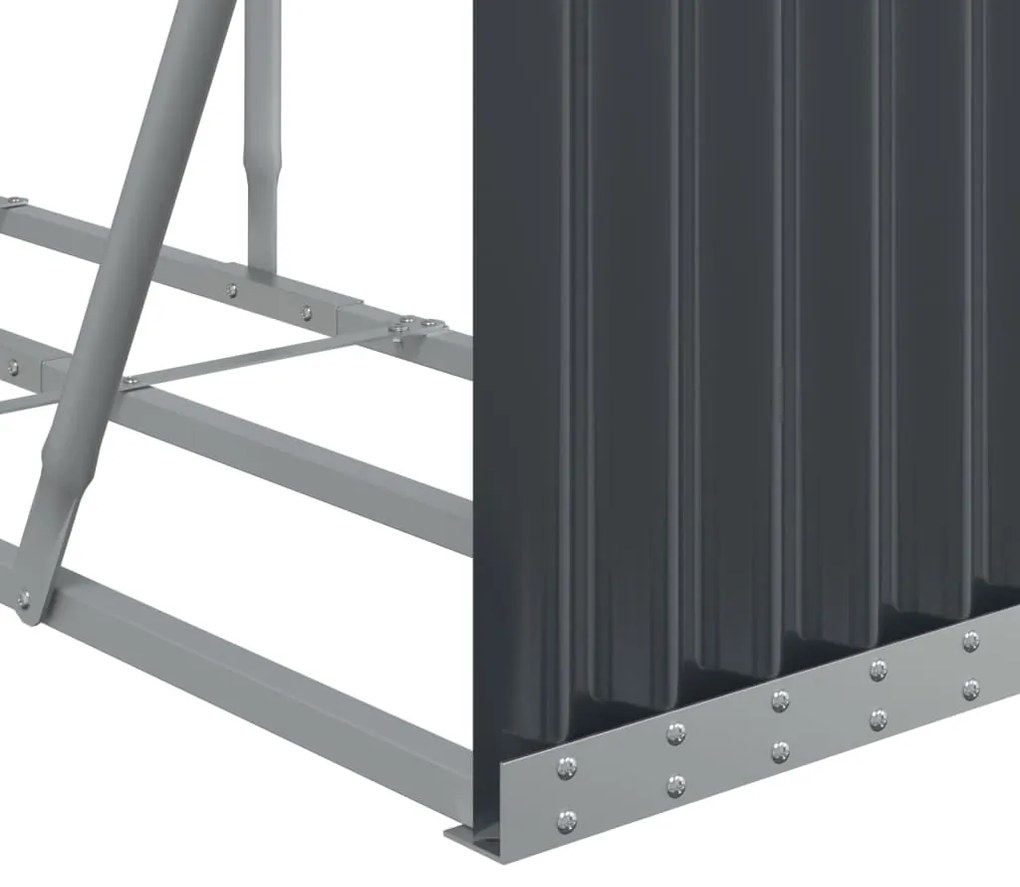 Držiak na polená antracitový 300x45x100 cm pozinkovaná oceľ