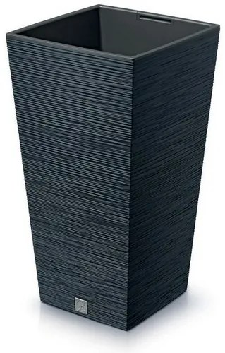 Kvetináč FURU SQUARE 29,5 cm, antracitový, 29,5 cm