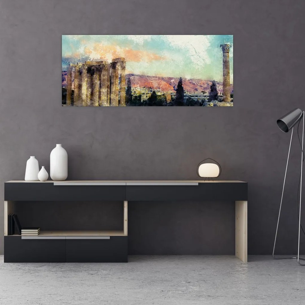 Obraz - Akropolis, Atény, Grécko (120x50 cm)