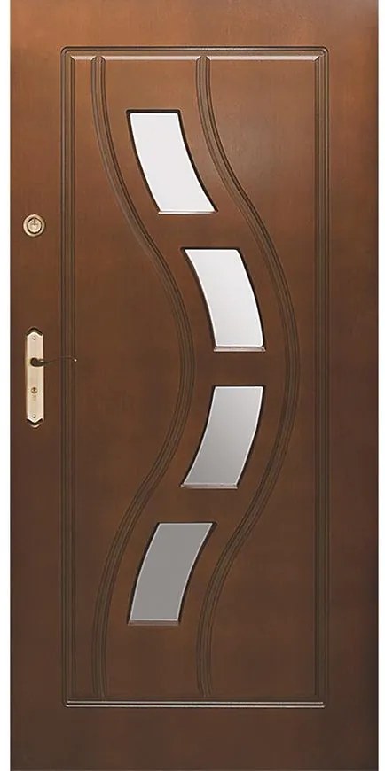 Dvere vchodové WZ34 90P orech