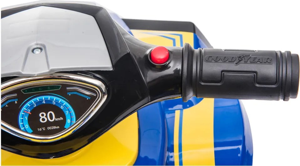 LEAN CARS Elektrická štvorkolka so zvukmi a svetlami 551-G modrá