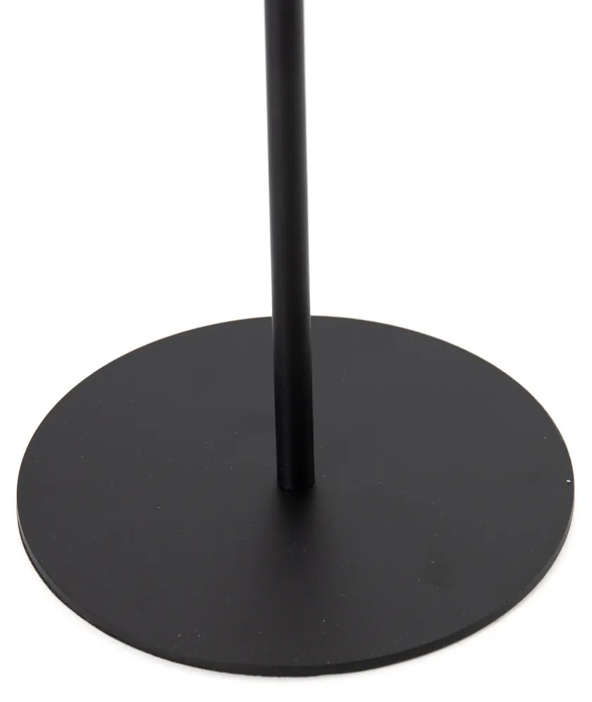 Moderná stolná lampa čierna s opálovým sklom vrátane LED 3-stupňový stmievač - Jent