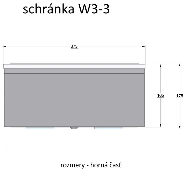 W3 - 3 poštová schránka RAL7016 / nerez Nerez / Antracit