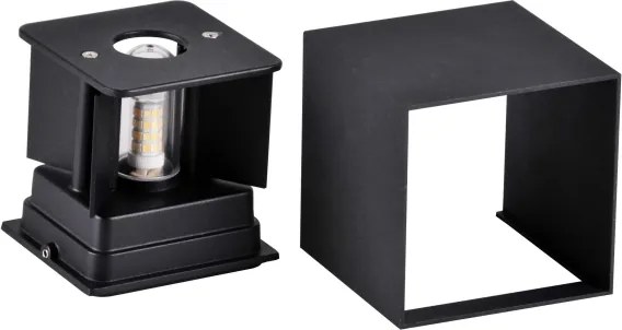 Vonkajšie nástenné svietidlo KIOTO 1xG9/5W/230V IP44 čierna