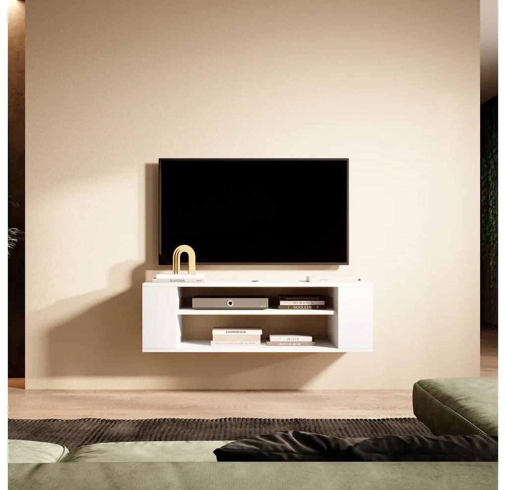 TV skrinka/stolík Walker 100  (biela). Akcia -20%. Vlastná spoľahlivá doprava až k Vám domov. 1098697