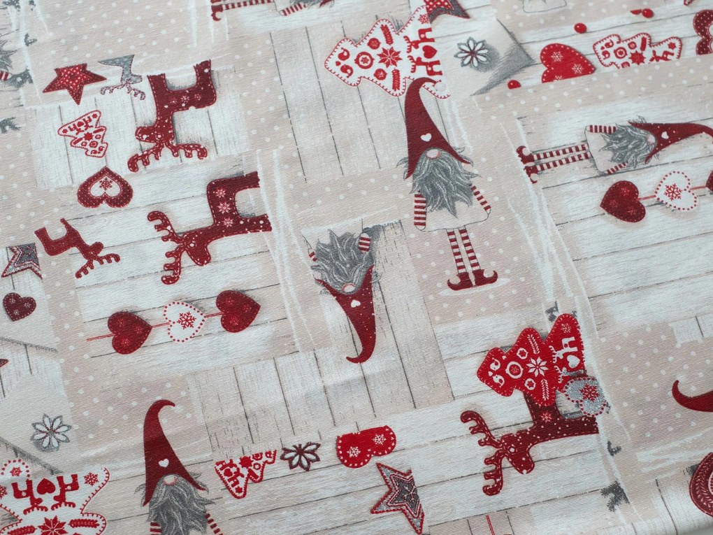 Vianočný obrus 140 × 180 cm – Škriatkovia