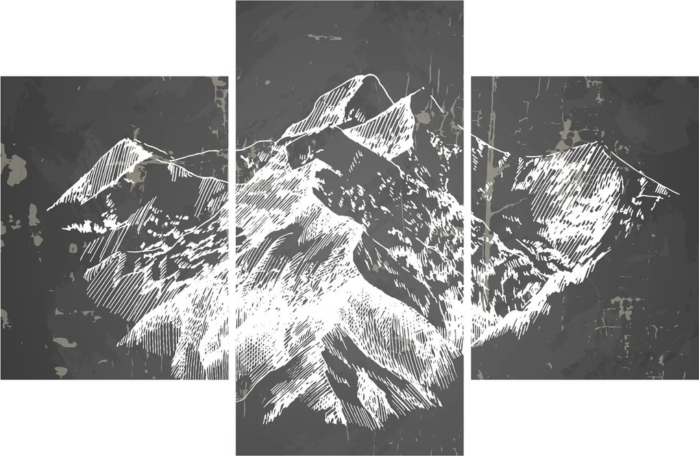 Obraz - Ilustrácie hôr (90x60 cm)
