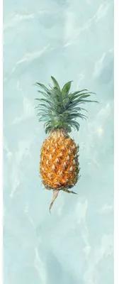 Samolepiaca fólia na stenu kúpeľne mySPOTTI fresh Happy Pineapple 100x255 cm