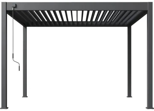 Pergola bioklimatická Rojaplast Intro Neo 360 x 300 x 255 cm voľne stojaca antracit
